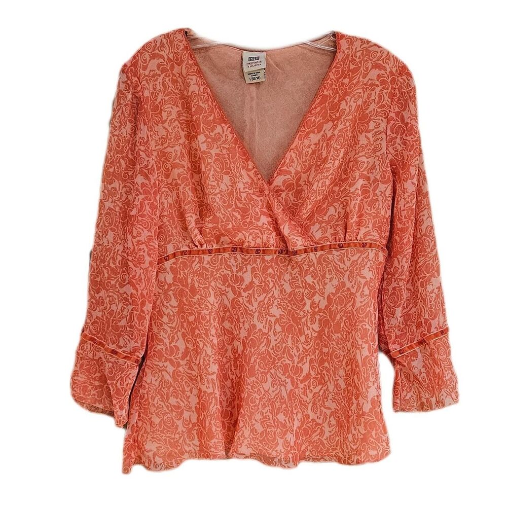 90s y2k fairy boho pink top